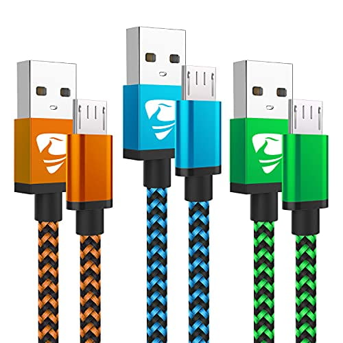 White Micro USB Cable Android Charger 3.3FT FLEAVER 2 Pack Reversible Fast Charging Cord Compatible with Samsung Galaxy S6 J7 Edge Android Phones White Micro USB Cable Android Charger 3.3FT FLEAVER 2 Pack Reversible Fast Charging Cord Compatible with Samsung Galaxy S6 J7 Edge Android Phones